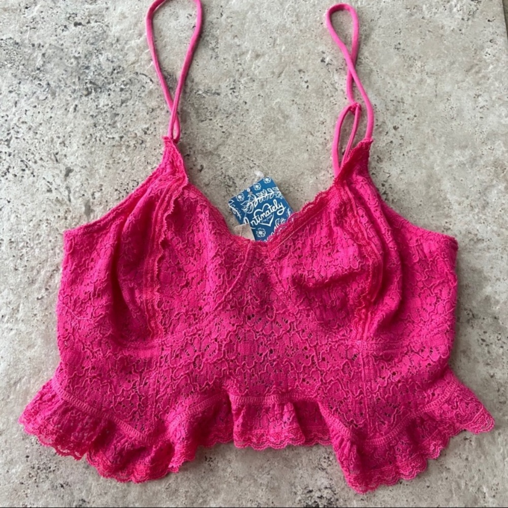 NWT Free People Fleur de Lys crop cami